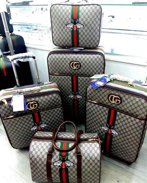 gucci travel luggage sets rolling bag suitcase|gucci luggage for cheap.